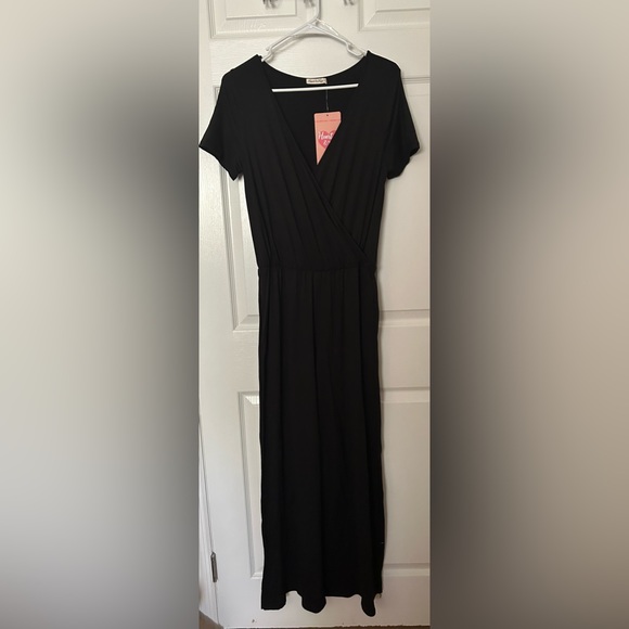 Three Bird Nest | Cross Your Heart Jumpsuit | Black - Picture 12 of 13